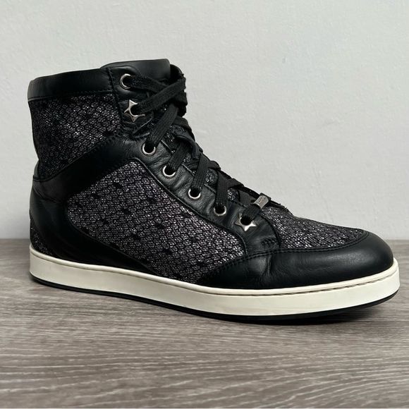 Authentic JIMMY CHOO Tokyo High Tops Sneakers Size 36 - Picture 5 of 16